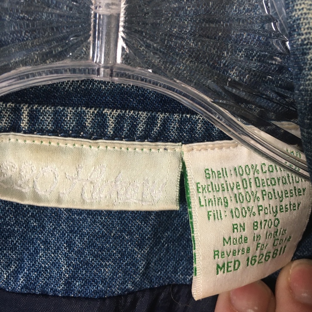 🐻VTG embellished soft denim boho jacket - Picture 10 of 16